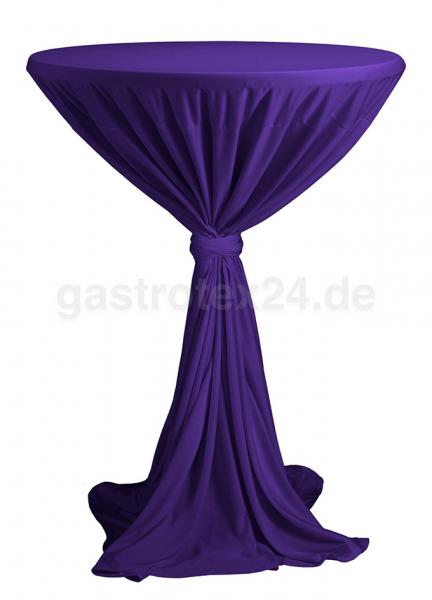 Stehtischhusse "President" - 100% Polyester - für Stehtische 80-90 cm rund - Farbe: purple (lila)